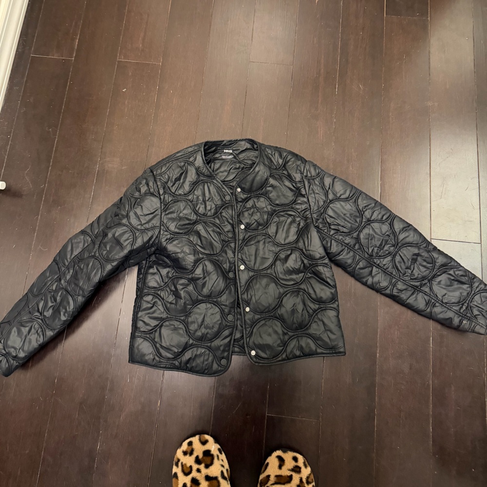 Mango Black Puffer Jacket